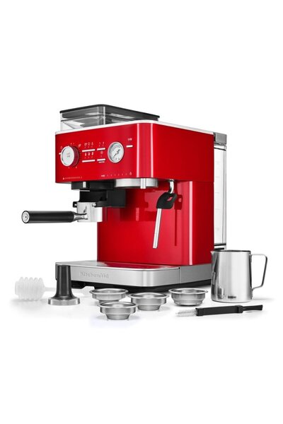 Kitchenaid Yarı Otomatik Öğütücülü Espresso Makinesi - 5KES6551 Candy Apple