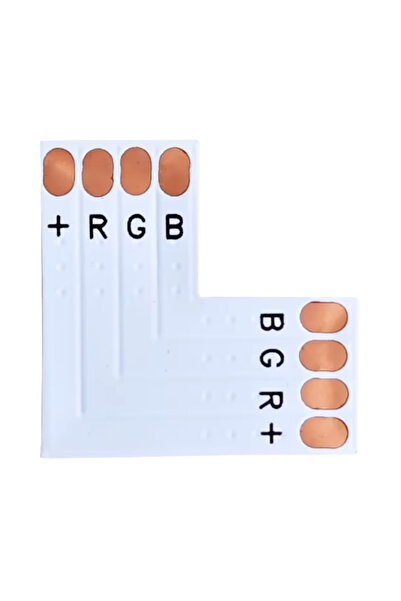 DEMİRLED RGB Şerit Led Birleştirme Aparatı L Tipi Birleştirme Konnektörü (5 A...