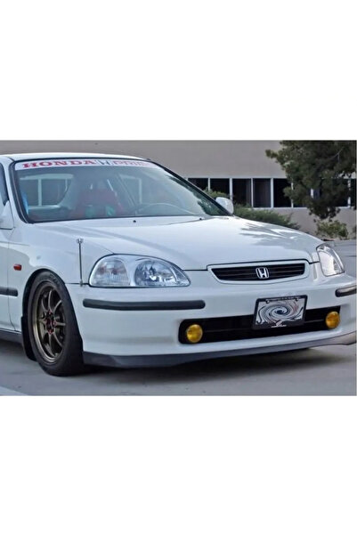 AkmTuning Honda Civic Sir Ön Lip Parlak Siyah Plastik Ön Ek Karlık 1996 1997 1998 Makyajsız Kasa