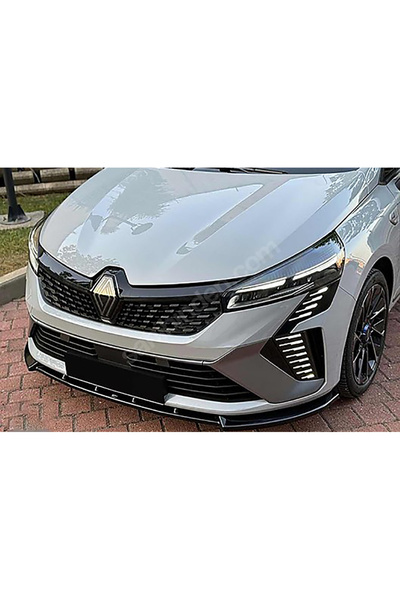 Genel Markalar Renault Clio 5.5 2024+ Ön Lip Parlak Siyah Plastik Ön Ek Karlık