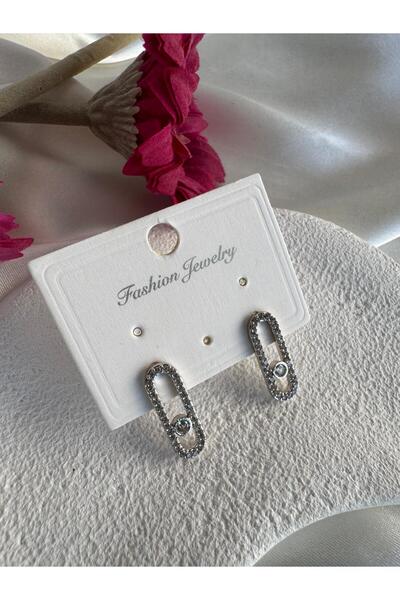 H&S AKSESUAR Mess Marka Gümüş Rengi Küpe