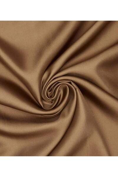 Vakko Solid Color Framed Tivil Scarf 3000887-Light Brown