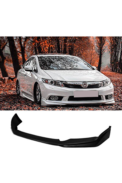 AkmTuning Honda Civic Fb7 Modulo Ön Ek Karlık Plastik Mat Siyah 2012 2013 201...