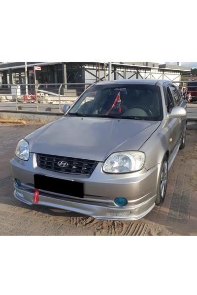 AkmTuning Hyundai Accent Admire Ön Ek Karlık Plastik Mat Siyah 2000 2001 2002 2003 2004 2005 2006