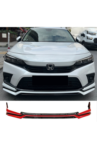 AkmTuning Honda Civic FE Ön Ek Karlık Plastik Mat Siyah 2022 2023 2024 2025