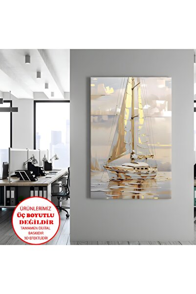 Harika bir ev KANVAS-DUVAR-SALON TABLOSU KREM TEKNE| DİKEY ÇERÇEVESİZ KANVAS ...