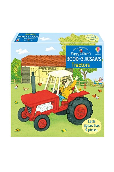 Usborne Publishing Set puzzle si carte - Cartea lui Poppy și Sam și 3 puzzle-...