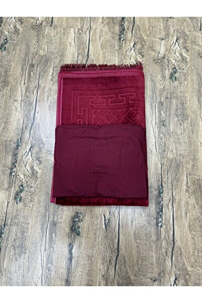 Gerenic Ceramic Velvet Prayer Rug Set with Open Prayer Sheet 2.5x2