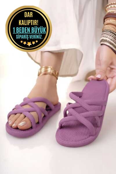 Modafırsat 3 Pack Women's Daily Slippers Non-Slip Guest Bundle Home Beach Sea Out Slippers Triple Slippers Set