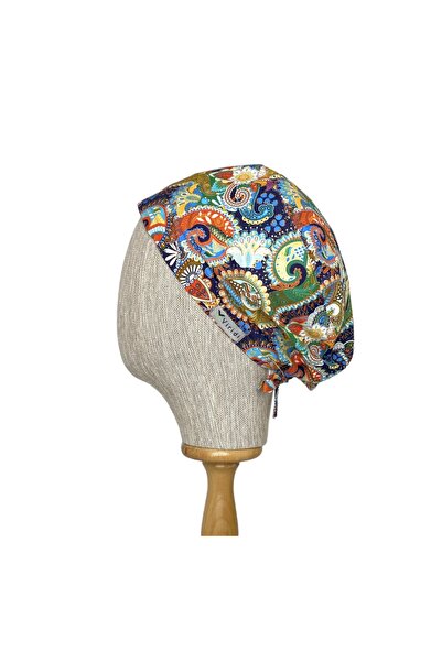 Viridi Medical Fashion RENKLİ ŞAL DESEN CERRAHİ KLASİK BONE