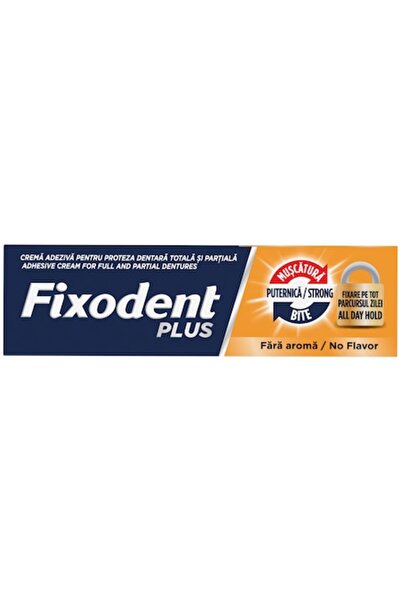 Fixodent Plus All Day Hold Fixative Cream, Tasteless, 40 g