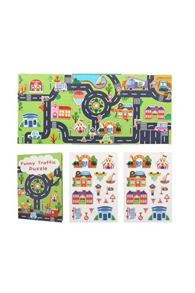 Picodino Educational Book with Reusable Stickers, 30 Pieces - Traffic