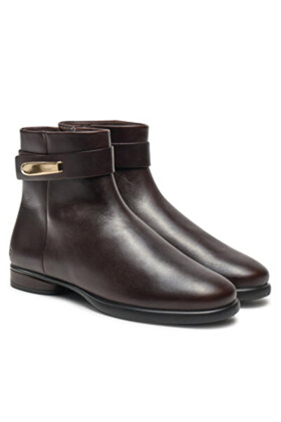 Ecco γυναικεία μποτάκια μέχρι τον αστράγαλο 22235301178 καφέ