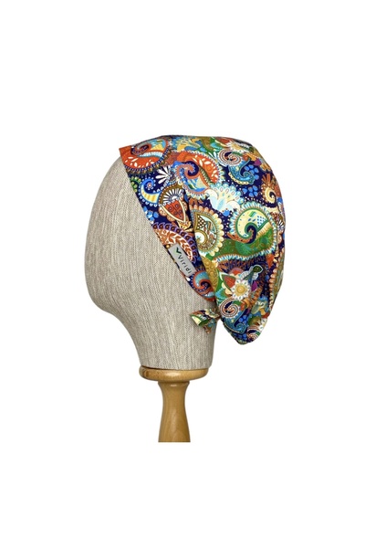 Viridi Medical Fashion RENKLİ ŞAL DESEN CERRAHİ BÜYÜK KLASİK BONE
