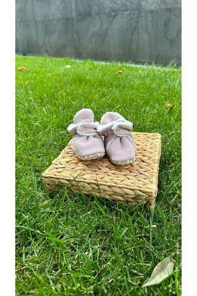 BabyDia Combed Cotton Anti-Slip Sole Booties