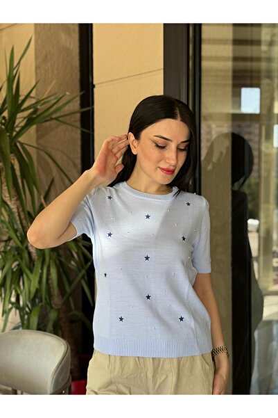 Bliss Dale سترة بأكمام قصيرة مع تفاصيل مطرزة على شكل نجمة