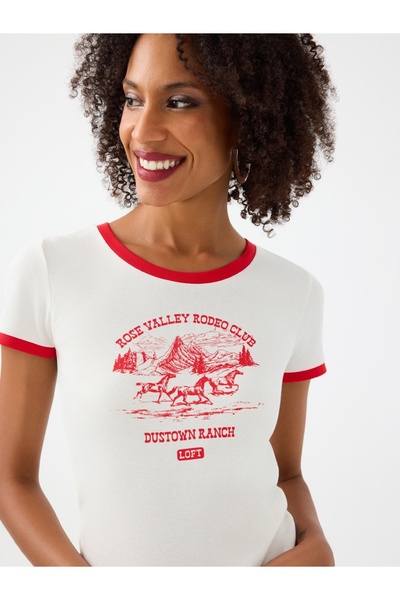 Loft Slim Fit Women's T-shirt Sleeve