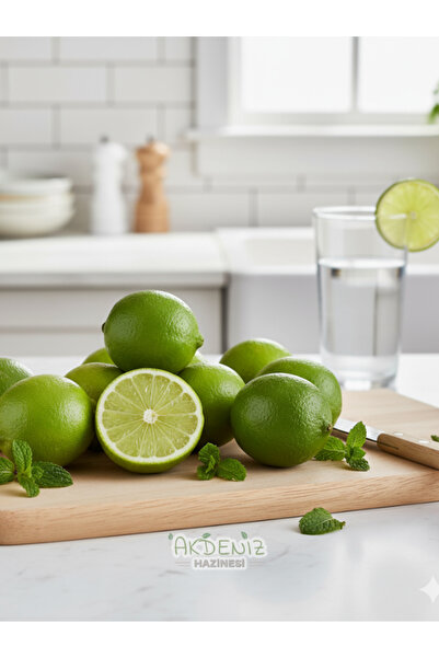 akdeniz hazinesi Taze Lime (Yeşil Limon) – 8 Adet – Aromatik ve Ferah Lezzet