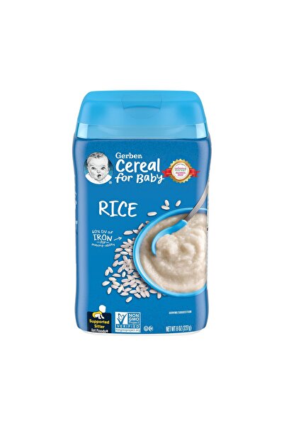 GERBER Baby Cereal, Rice, 8 Ounce