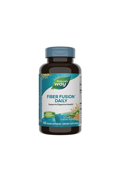 Nature's Way فايبر فيوجن دايلي مع قشر سيلليوم، نخالة الشوفان، صمغ الغوار، الب...