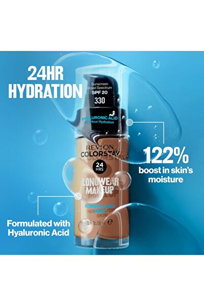 Revlon ColorStay Liquid Foundation for Normal & Dry Skin, SPF 20, Longwear, 370 Toast
