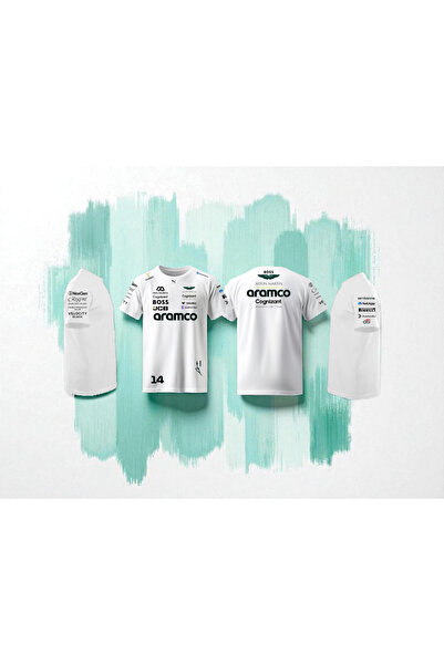 niceworkbynicehands Aston Martin F1 Sponsor Tişörtü Uzun Kol Kısa Kol | Racin...