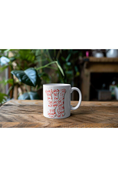 Beramussa كوب بحرف أولي على شكل حرف W، تصميم كوب بقلب مع عبارة 'أحبك'، هدية ل...