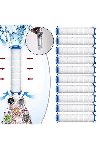 AKCAKESE 3 Adet Filtreli Duş Başlığı Filtresi Kireç Önleyici Filtre