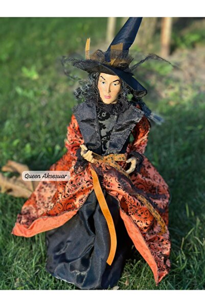 QUEEN AKSESUAR Büyük boy Helloween cadılar bayramı ayakta duran cadı figür he...