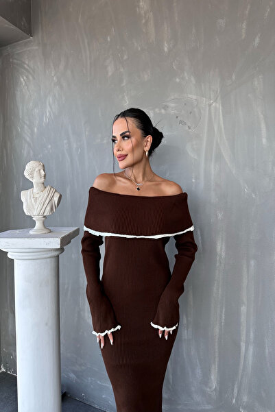 kamacibutik Плетена рокля с яка Мадона