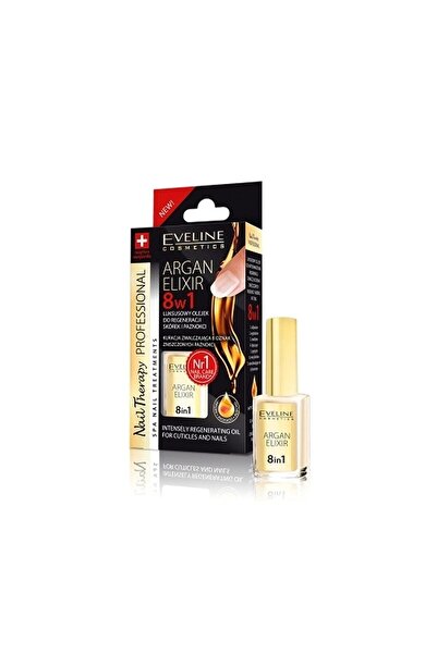 Eveline Argan Elixir 8 in 1 Intensely Regenerating Oil for Cuticles & Nails