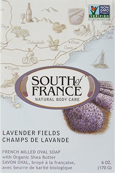 South of France Natural Body Care صابون طبيعي برائحة حقول اللافندر، 6 أونصة، 20009