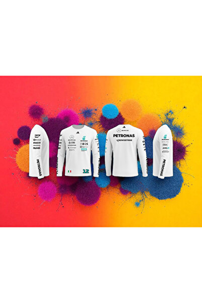 niceworkbynicehands Formula 1 Sponsor Uzun Kollu T-Shirt Koleksiyonu | F1 Takım Logo Baskılı | Racing Style Tişört