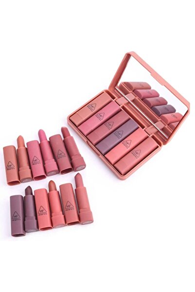 Heng Fang مجموعة أحمر شفاه صغيرة الحجم، 6 قطع، متعددة الألوان