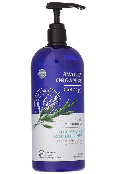 Avalon Organics بلسم مُكثِّف للشعر بعلاج البيوتين ومركب ب - 32 أونصة سائلة