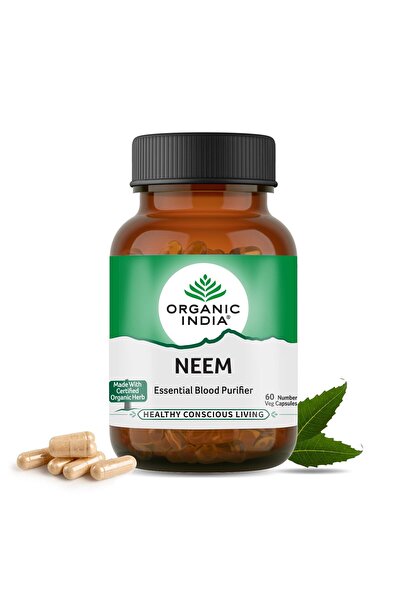 Organic India النيم، 90 قطعة