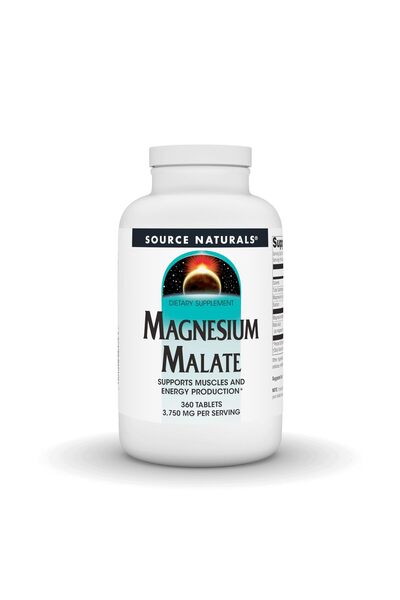 source naturals Magnesium Malate 3750 mg per Serving - for Energy Production* - 360 Tablets
