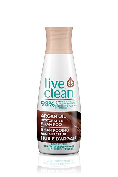 LIVE CLEAN شامبو بزيت الأرغان المُرمم، 12 أونصة