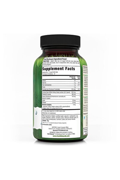 Irwin Naturals Maximum Strength 3-in-1 Carb Blocker - Neutralize Carbohydrates - 75 Liquid Softgels