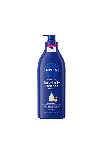 NIVEA Enriched Body Lotion with Hyaluronic Acid & Almond Oil, 72-Hour Moisture