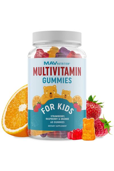 MAV NUTRITION Kids Multivitamin Gummies with A, B, C, D & Zinc for Immunity |...