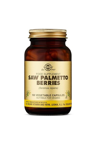 Solgar Saw Palmetto Berries, 100 Capsules - Men's Health, Full , Non-GMO & Vegan