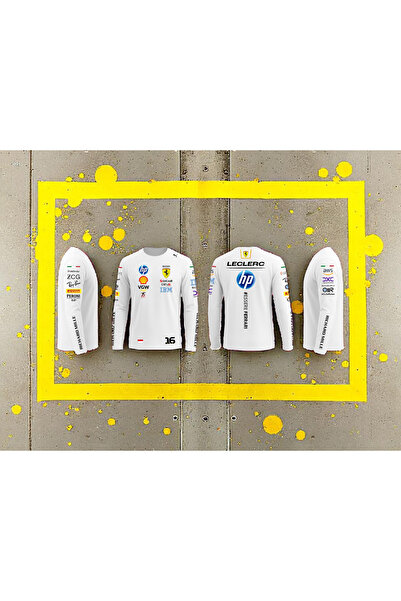 niceworkbynicehands Formula 1 Sponsor Uzun Kollu T-Shirt Koleksiyonu | F1 Takım Logo Baskılı | Racing Style Tişört