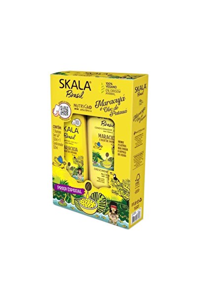 SKALA مجموعة شامبو وبلسم بنكهة فاكهة العاطفة والباتوا، 700 مل، وحدتان