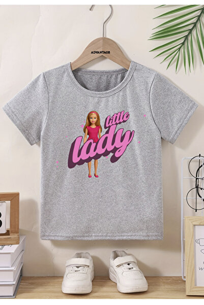 Korefanzin Παιδικό μπλουζάκι με στάμπα για κορίτσια με λαιμόκοψη