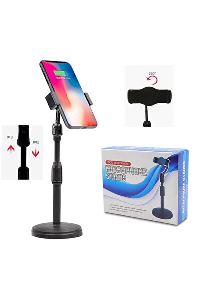 AboutThePerfect Renkli Masaüstü Teleskopik Telefon Tripotu, Çok Renkli, Ayarl...