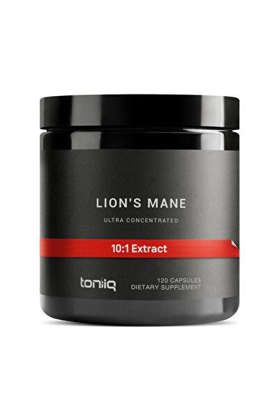 Toniiq مستخلص عرف الأسد 10:1، 30% من السكريات المتعددة، 120 كبسولة