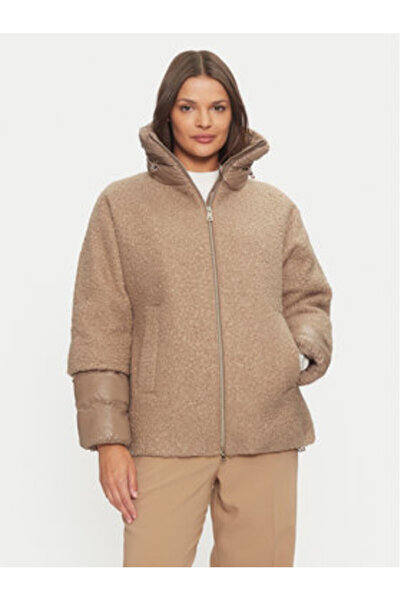 Geox Γυναικείο Χειμερινό Μπουφάν W4615F-TC192 Μπεζ