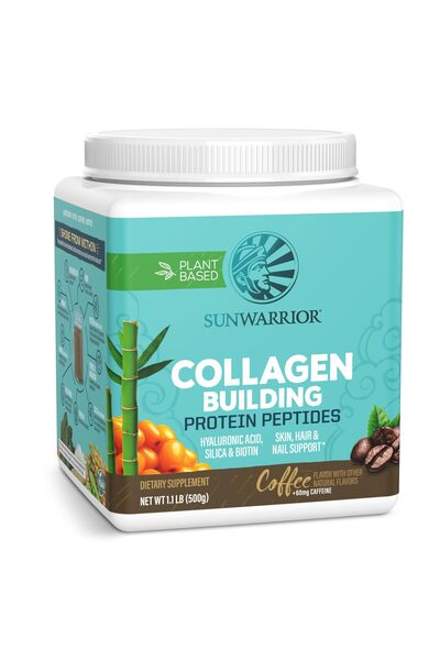 Sunwarrior Vegan Collagen Protein Powder, Coffee Flavor, 20 Servings