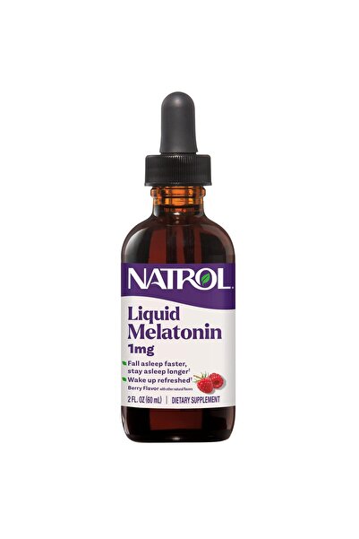 Natrol Liquid Melatonin 1 mg, Berry-Flavored, 2 FL OZ, 15 Servings